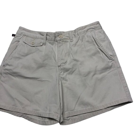 POLO JEANS COMPANY RALPH LAUREN KHAKI WOMEN SHORTS  SZ‎ 8 - Picture 1 of 5